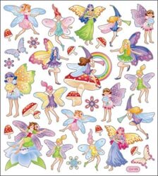 Multi-Colored Stickers Fairy Fantasy
