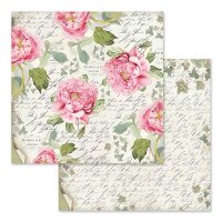 Stamperia Letters & Flowers 12 x 12 inch