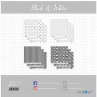 Paper for you Scrapbooking Papier Basic Black and white 12x12 inch
