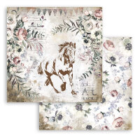 Stamperia Romantic Collection Horses 12 x 12 inch