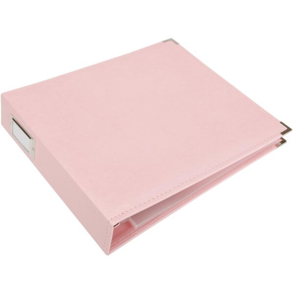 We R memory keeper D-Ring Album 12x12 inch Leather pink