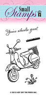 Small Stamp Scooter Clear Stamp