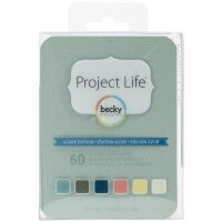 Projekt Life Cards 3 x 4 inch 60 Stück Azure Edition