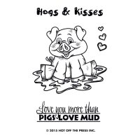 small clear stamp hogs & kisses